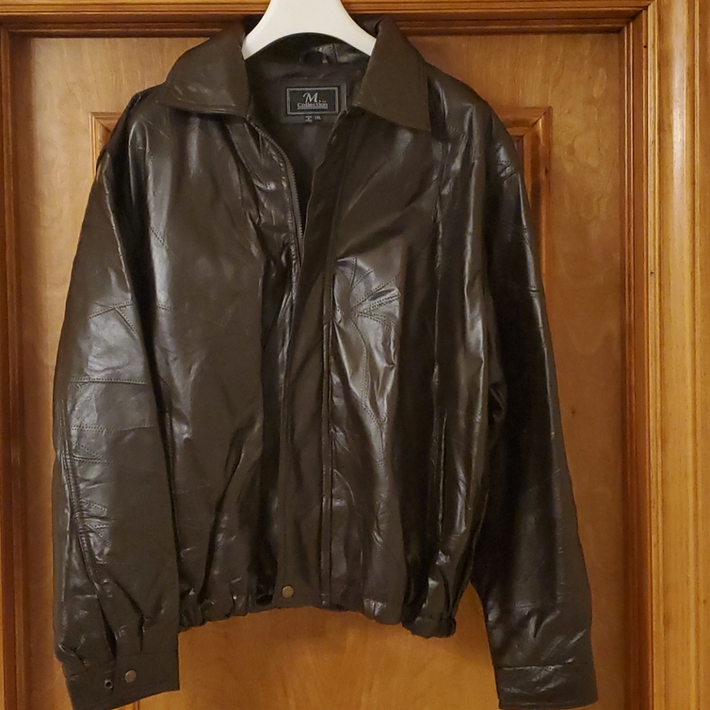 Genuine Leather jacket (Brown)